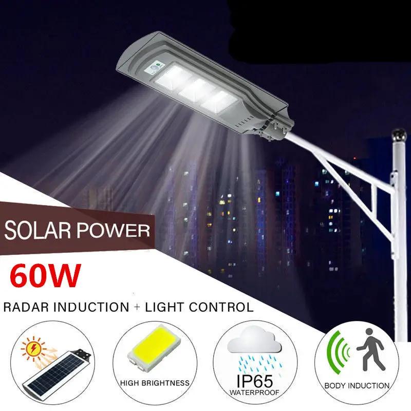 60W Solar LED Street Light Motion Sensor Outdoor Wall Lamp by salelink.co.nz