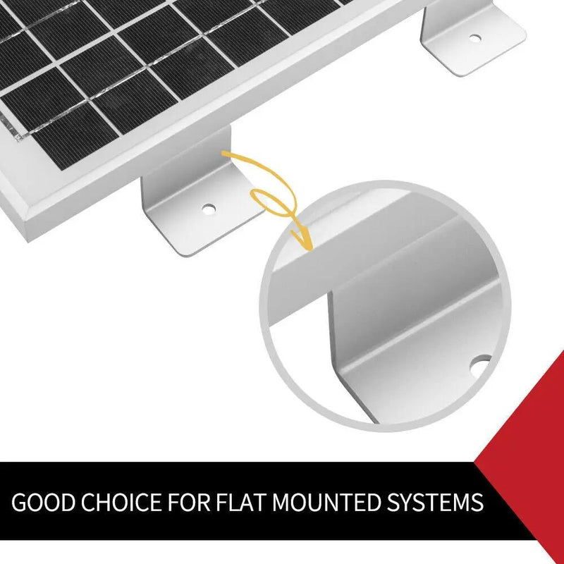 4 Piece Aluminum Solar Panel Mounting Brackets Kit For RV Boat Home