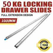 50kg Locking Drawer Slides / Runners 1000mm 4wd Trailer Fridge Draw by salelink.co.nz