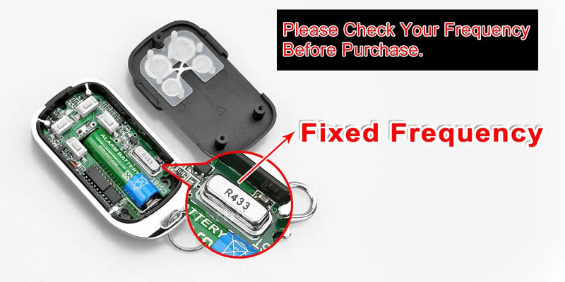 1x Universal Replacement Garage Door Gate Car Cloning Remote Control Key Fob by salelink.co.nz
