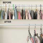 2PCS Space Saver Saving Metal Magic Hanger Clothes Closet Organize Hook by salelink.co.nz
