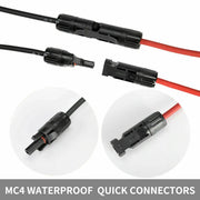 2x 5m Solar Panels Extension Cable MC4 Connector Black & Red PV Wires 4mm2 by salelink.co.nz