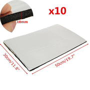 10Sheets 50x30CM Car Heat Insulation Deadening Sound Foam Deadener by salelink.co.nz