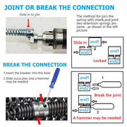16mm Plumber Drain Pipeline Sewer Cleaner 12M Drill Bit for Snake Pipe Drill Kit by salelink.co.nz
