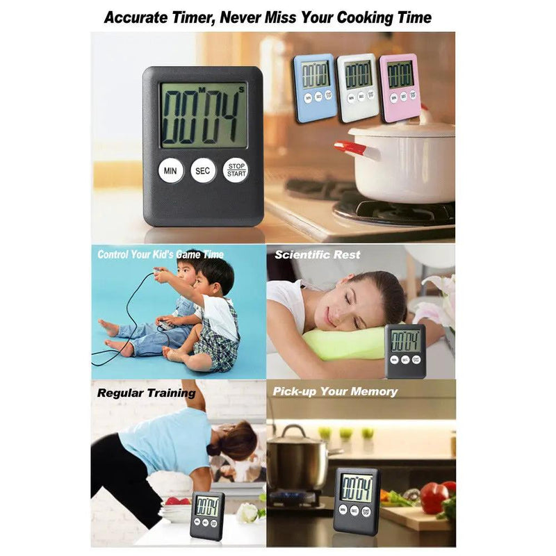 BLUE Magnetic Kitchen LCD Digital Timer by salelink.co.nz