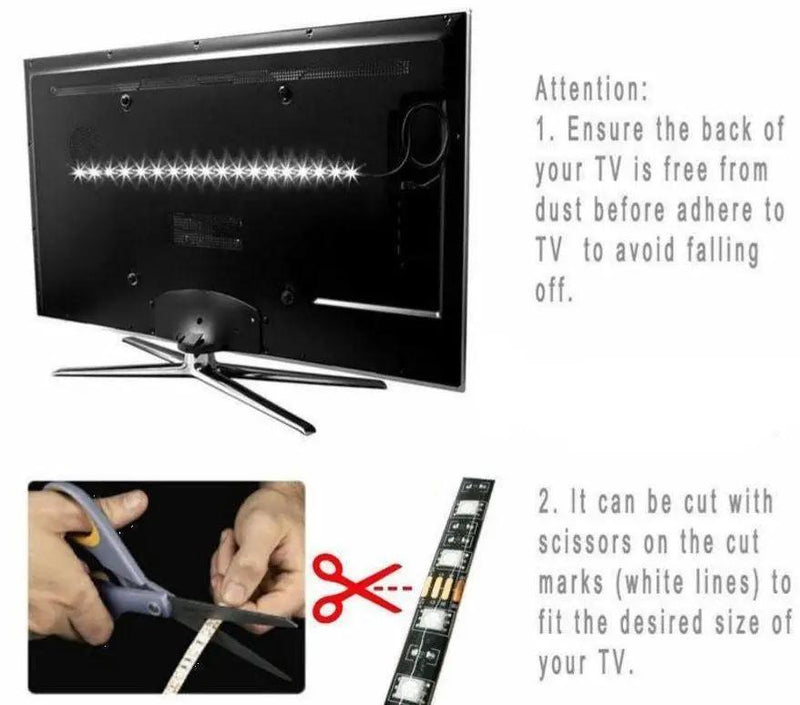200cm 120LED 5050 USB LED Strip Light TV Back Light RGB Party Decor by salelink.co.nz