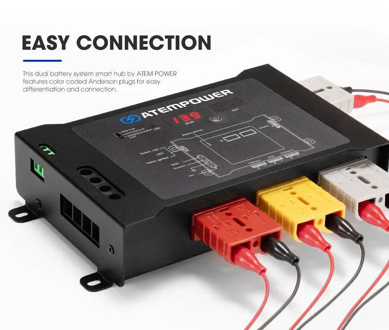 ATEM POWER Smart Hub Dual Battery System Fit DC to DC Chargers by salelink.co.nz