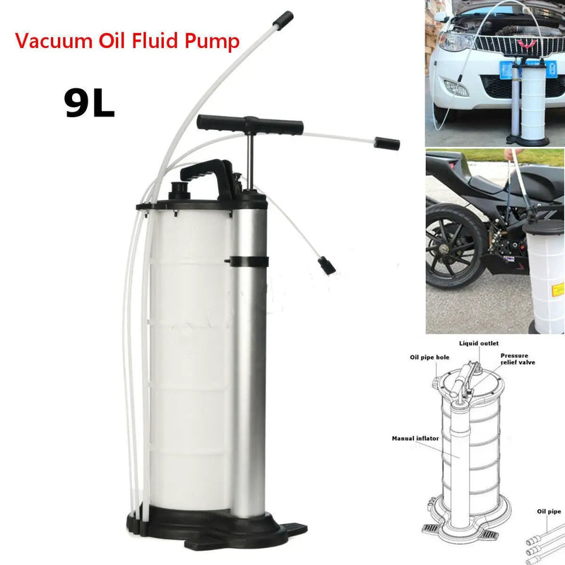 9L Oil Fluid Extractor Pump Manual Vacuum Fuel Suction Car Boat Transfer Tank by salelink.co.nz