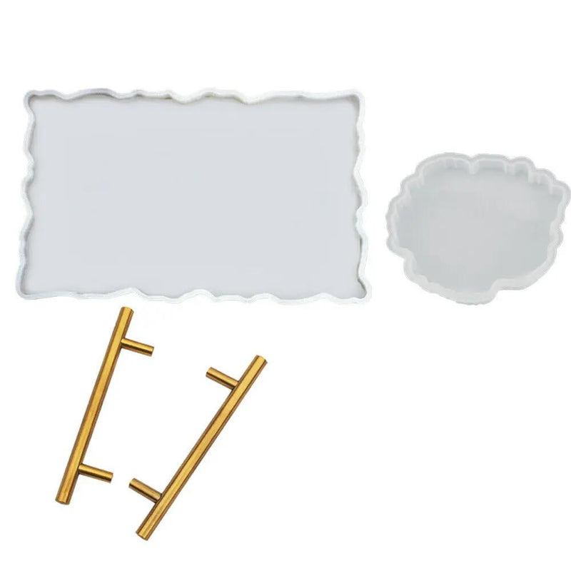 Silicone Tray Moulds Mold Irregular Coaster Resin Craft DIY by salelink.co.nz