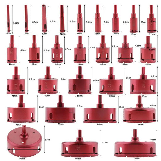 1x Gold 35mm Diamond Hole Saw Drill Bit Cutter Tile Glass Ceramic Porcelain Marble by salelink.co.nz