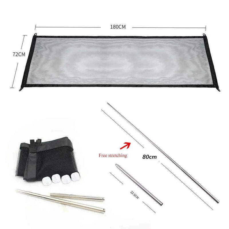 180x72cm Pet Gate Mesh Safe Fence Guard Stair Dog Net by salelink.co.nz