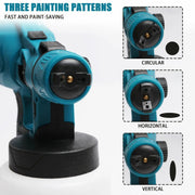 Cordless High Pressure Spray Gun Paint Sprayer Fits Makita 18V Battery by salelink.co.nz