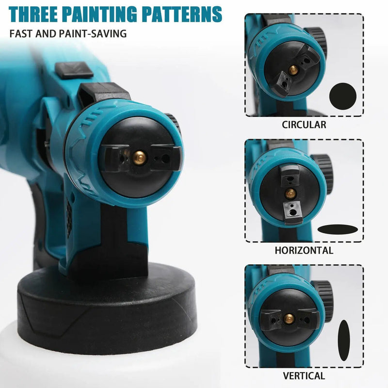 Cordless High Pressure Spray Gun Paint Sprayer Fits Makita 18V Battery by salelink.co.nz