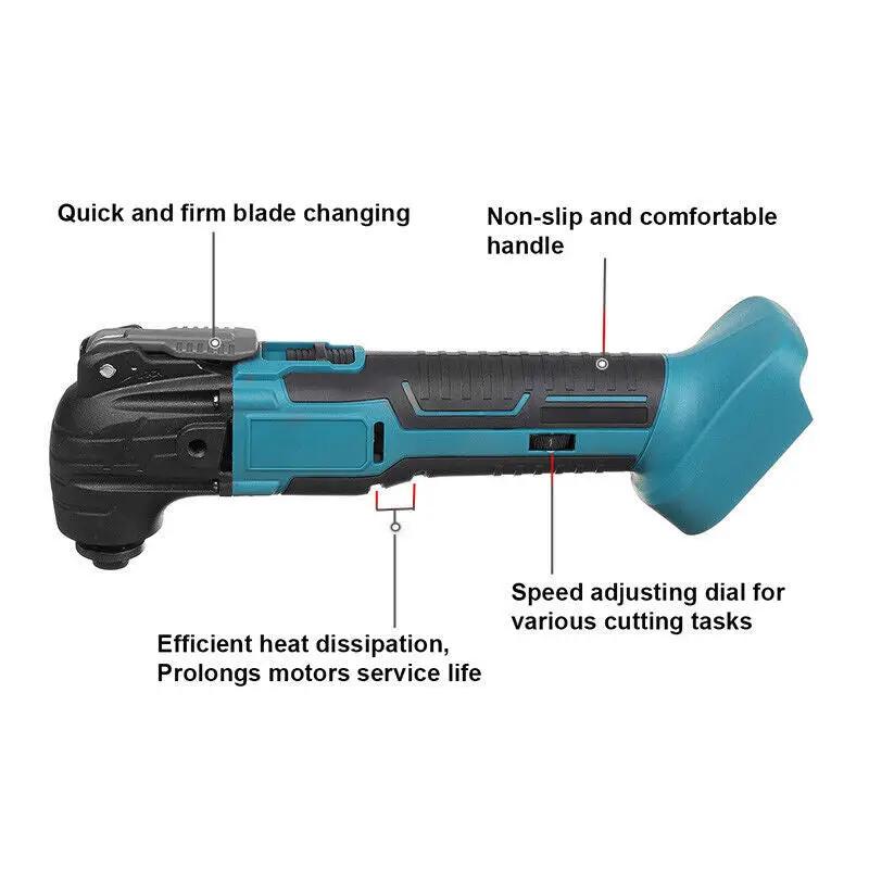 Cordless Oscillating Multi tool Variable Speed Blade Fits Makita 18V Battery by salelink.co.nz
