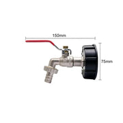IBC Tank Adapter S60X6 To Brass Garden Tap With 1/2" Hose Fitting Oil Fuel Water by salelink.co.nz