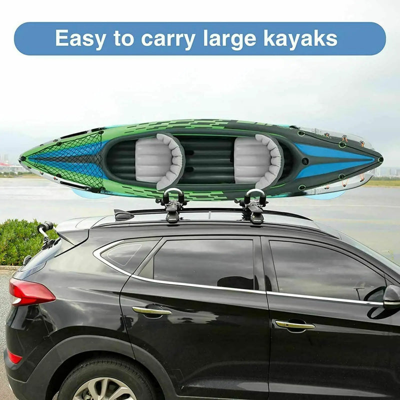 X-BULL Kayak Carrier Roof Rack Holder Folding Surfboard Watercraft Universal by salelink.co.nz