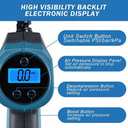 Fits Makita 18V Battery Cordless Car Tyre Inflator Pump LED Inflate Tool by salelink.co.nz