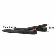 Two Layer 5cm Men Lady Shoe Lift Height Increase Insoles Memory Foam Pads Heel Insert Taller by salelink.co.nz