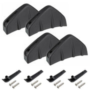 Universal Black Rear Bumper 4 Shark Fins Spoiler Wing Lip Diffuser Modified Kits by salelink.co.nz