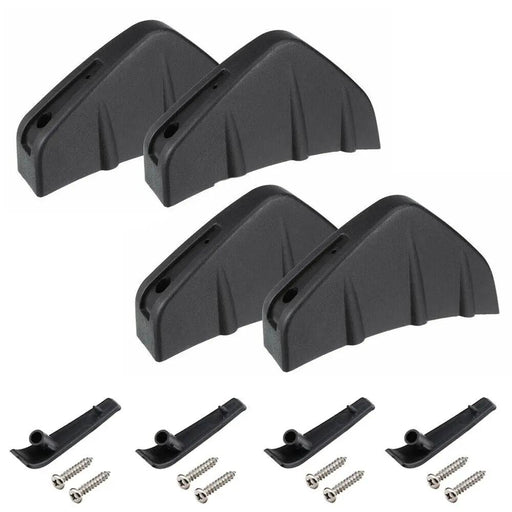 Universal Black Rear Bumper 4 Shark Fins Spoiler Wing Lip Diffuser Modified Kits by salelink.co.nz