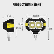 Pair 4inch Osram LED Work Light Bar Pods Fog Driving Lamp Reverse 4x4 by salelink.co.nz