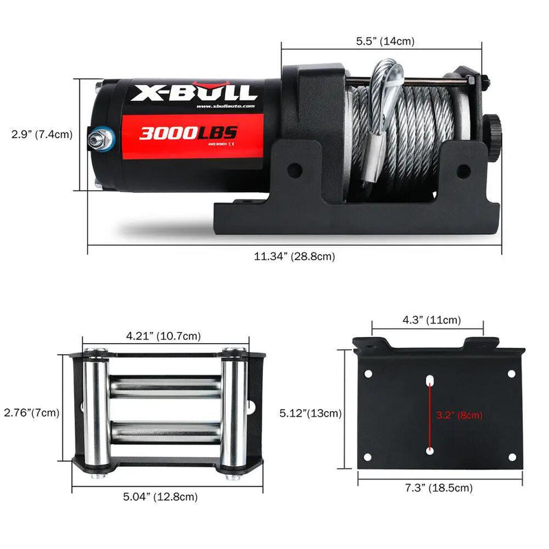 X-BULL Electric Winch 3000LBs by salelink.co.nz