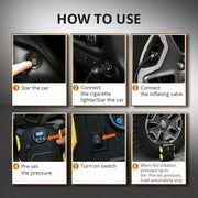Car Air Compressor Digital Tire Inflator Auto Tyre Pump DC 12V 100PSI by salelink.co.nz