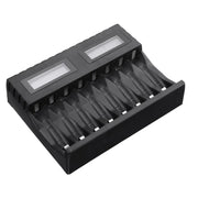 8 Slot Smart Battery Charger for AA/AAA Rechargeable Batteries LCD Display by salelink.co.nz