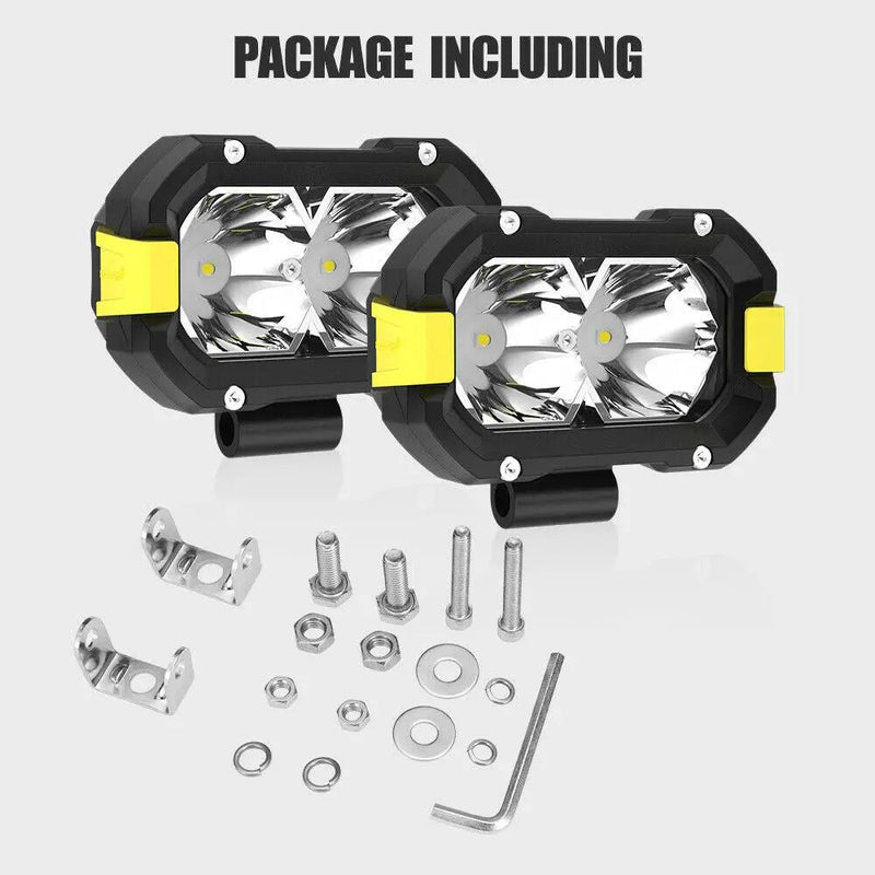 Pair 4inch Osram LED Work Light Bar Pods Fog Driving Lamp Reverse 4x4 by salelink.co.nz