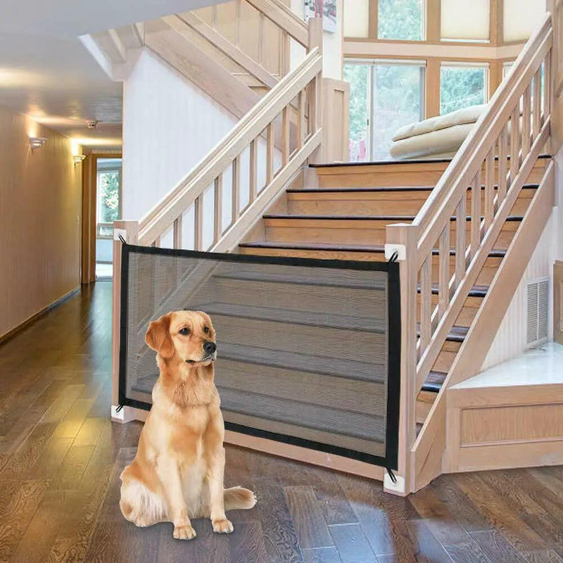 180x72cm Pet Gate Mesh Safe Fence Guard Stair Dog Net by salelink.co.nz
