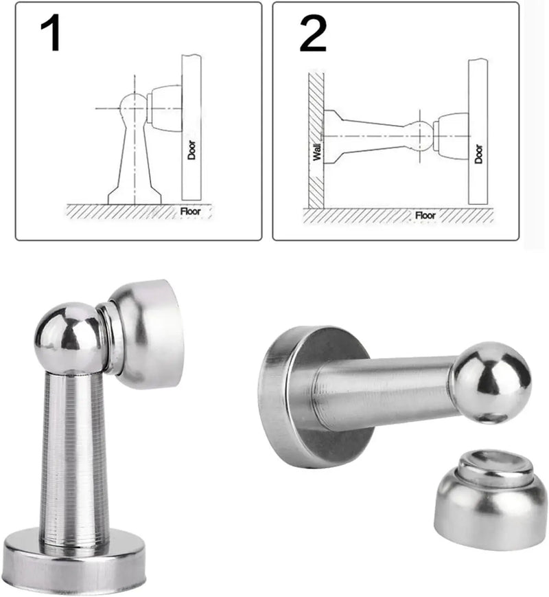 Stainless Steel Strong Magnetic Door Stop Stopper by salelink.co.nz