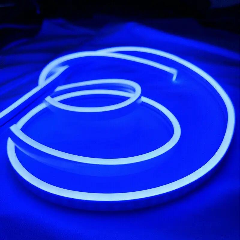 Blue DC 12V Flex LED Strip Neon Rope Light Silicone by salelink.co.nz