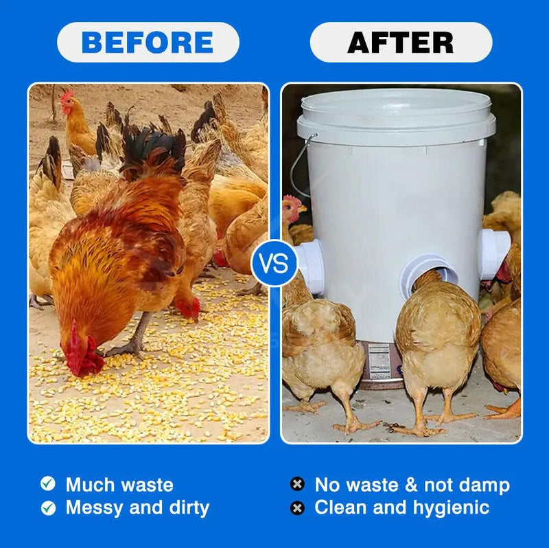 Automatic Chicken Feeders Poultry Gravity Fed Chicken Feeder by salelink.co.nz