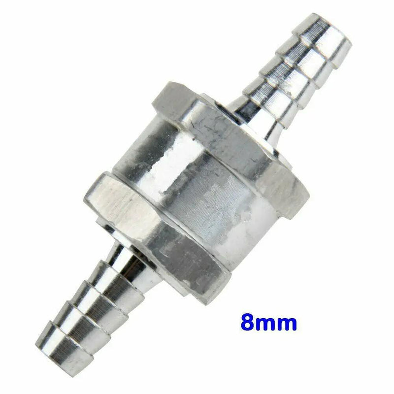 8mm Aluminum One-way Non-return Check Valve Fuel/Water/Gas/Air/Vacuum by salelink.co.nz