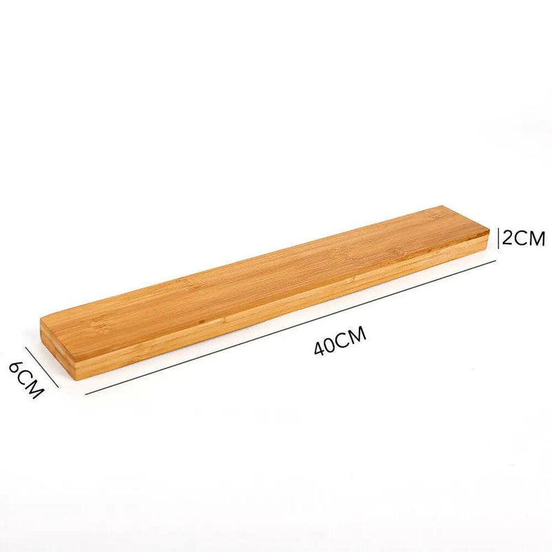 40CM Bamboo Magnetic Knife Storage Holder by salelink.co.nz