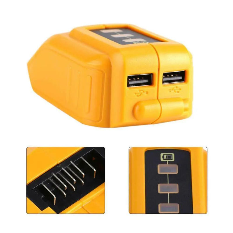 USB Phone Charger Adapter Li-ion Battery For Dewalt DCB090 by salelink.co.nz