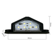4X 6 LED License Number Plate Light Truck Caravan Trailer Lamp Rear/Front 10-30V by salelink.co.nz