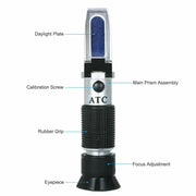Brix Refractometer ATC 0-32% Specific Gravity Hydrometer For Homebrew Beer Wort by salelink.co.nz