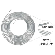 25Ft Roll Coil 3/16''OD Steel Zinc Brake Line Fuel Tubing Pipe Kit & 15 Fittings by salelink.co.nz
