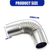 24mm Exhaust Pipe Tube Elbow Connector Diesel Heater With Clamps For Webasto by salelink.co.nz