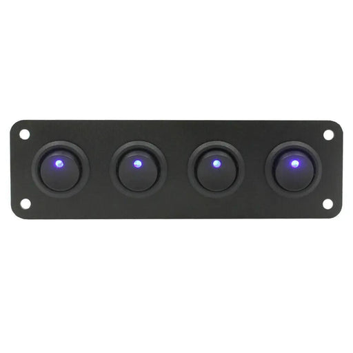 4 Gang Toggle Switch Panel Caravan Car 12v by salelink.co.nz