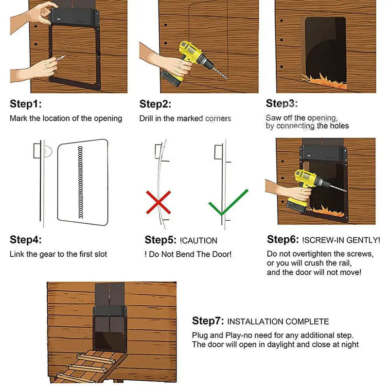 Automatic Chicken Coop Door Opener by salelink.co.nz