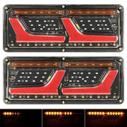 12V 2X 74 LED Tail Lights Trailer Ute Caravan Truck Stop Indicator rear LAMP by salelink.co.nz