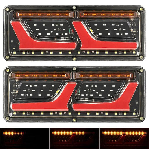 12V 2X 74 LED Tail Lights Trailer Ute Caravan Truck Stop Indicator rear LAMP by salelink.co.nz