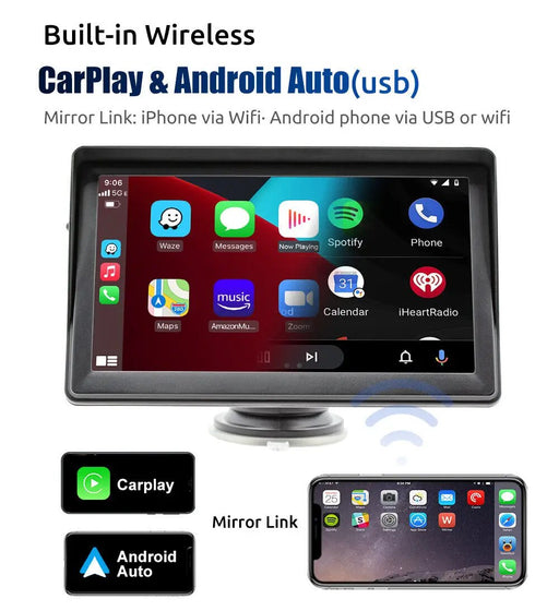 7" Apple Carplay Car Stereo Radio Bluetooth Camera by salelink.co.nz