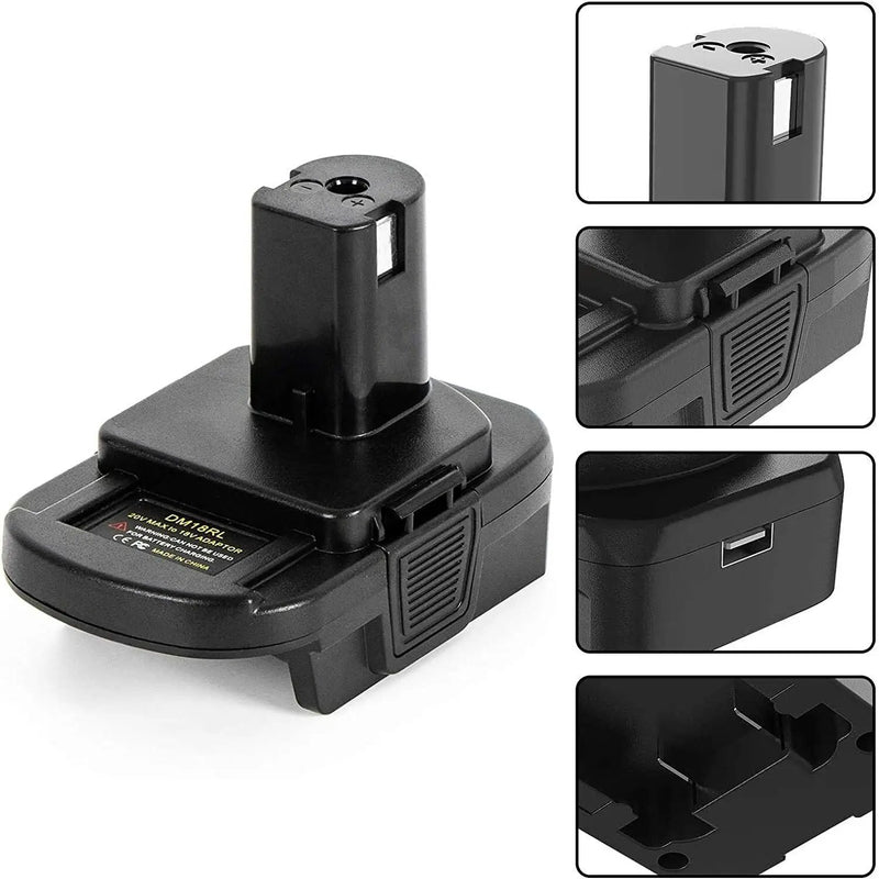 DEWALT Milwaukee to RYOBI Battery Adapter Converter by salelink.co.nz
