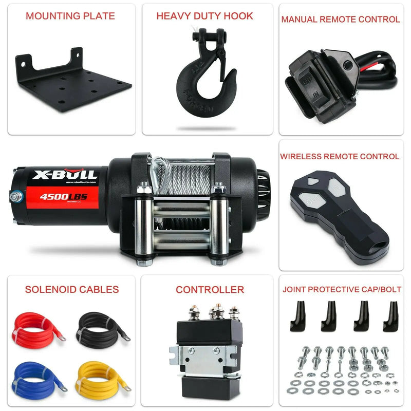 X-BULL Electric Winch 4500LBS by salelink.co.nz