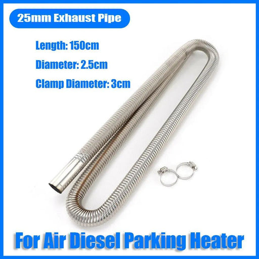 150cm Air Diesel Parking Heater Stainless Steel Exhaust Pipe Tube Gas by salelink.co.nz