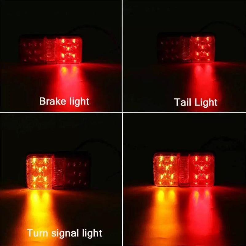 A Pair 12V 24V LED Tail Lights Lamp For Truck Trailer by salelink.co.nz