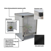 50x50x100cm Reptile Enclosure Mesh Tank by salelink.co.nz
